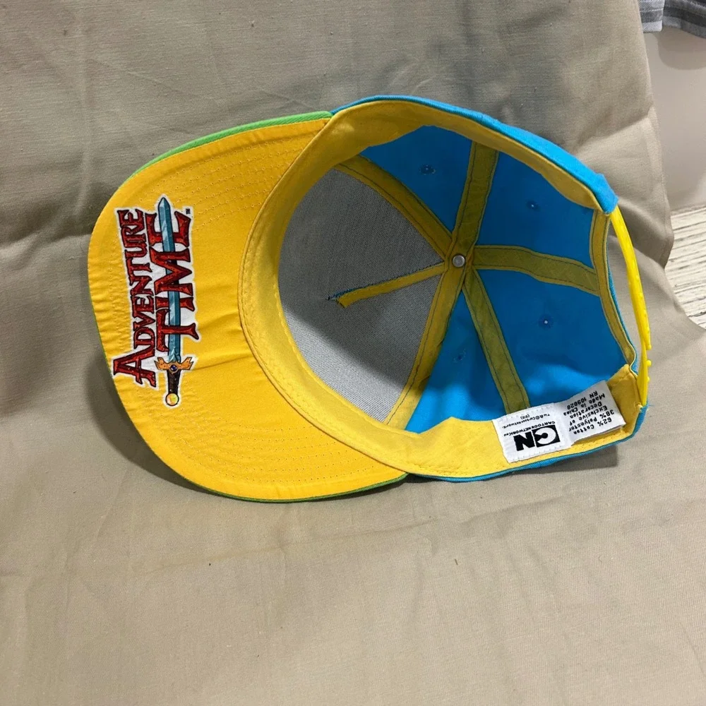 Adventure Time Cartoon‎ Network Finn & Jake Green Brim Snapback Hat
